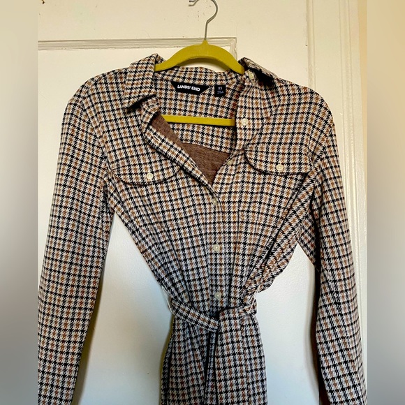 Lands end never worn checkered dress size XS - warm and perfect for winter! - Picture 1 of 1